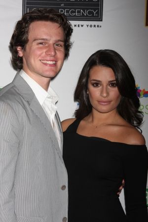 Jonathan Groff and Lea Michele Photo